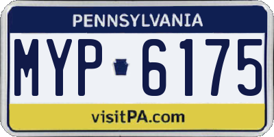 PA license plate MYP6175