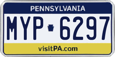 PA license plate MYP6297