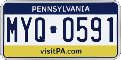 PA license plate MYQ0591