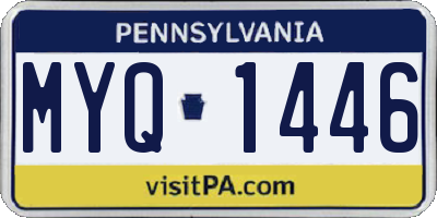 PA license plate MYQ1446