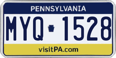 PA license plate MYQ1528