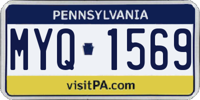 PA license plate MYQ1569