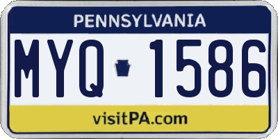 PA license plate MYQ1586