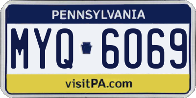 PA license plate MYQ6069