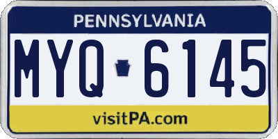 PA license plate MYQ6145