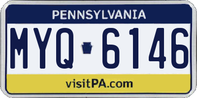 PA license plate MYQ6146