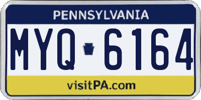 PA license plate MYQ6164