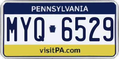 PA license plate MYQ6529