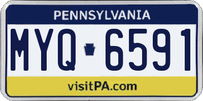 PA license plate MYQ6591
