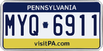 PA license plate MYQ6911