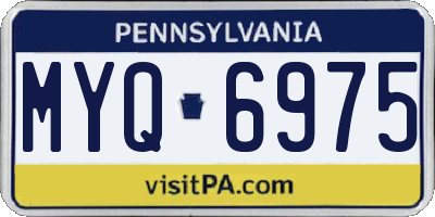 PA license plate MYQ6975