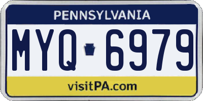PA license plate MYQ6979