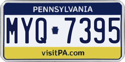 PA license plate MYQ7395