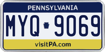 PA license plate MYQ9069