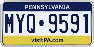 PA license plate MYQ9591