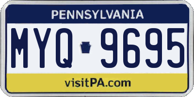 PA license plate MYQ9695