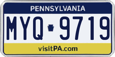 PA license plate MYQ9719