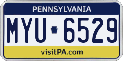 PA license plate MYU6529