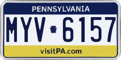 PA license plate MYV6157