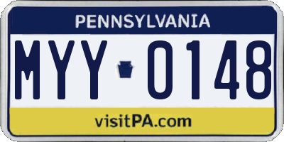 PA license plate MYY0148