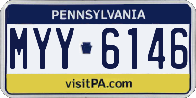 PA license plate MYY6146