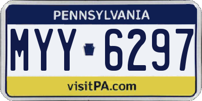 PA license plate MYY6297