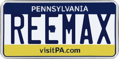 PA license plate REEMAX