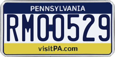 PA license plate RM00529