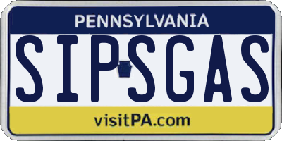 PA license plate SIPSGAS
