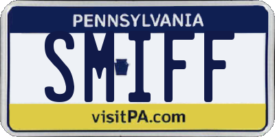 PA license plate SMIFF