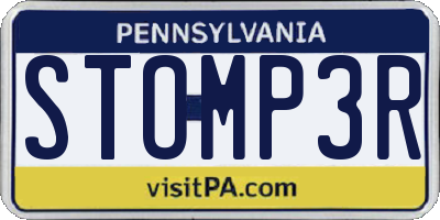 PA license plate STOMP3R