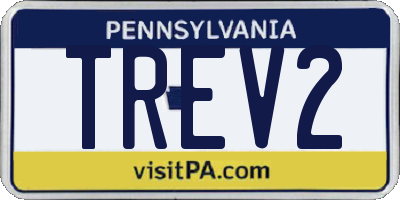 PA license plate TREV2