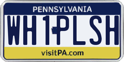 PA license plate WH1PLSH