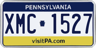 PA license plate XMC1527