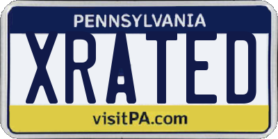 PA license plate XRATED