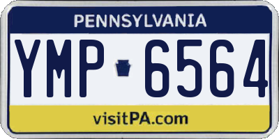 PA license plate YMP6564