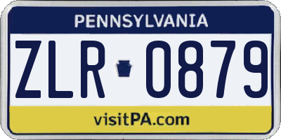 PA license plate ZLR0879