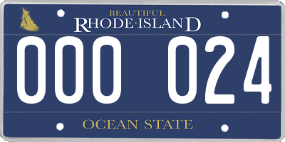 RI license plate 000024