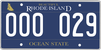 RI license plate 000029