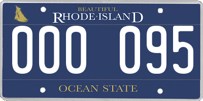 RI license plate 000095