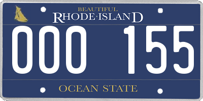 RI license plate 000155