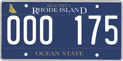 RI license plate 000175