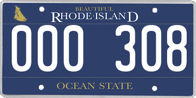 RI license plate 000308