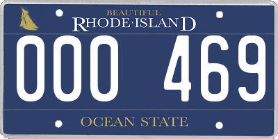 RI license plate 000469