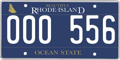 RI license plate 000556