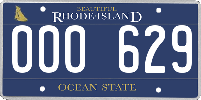 RI license plate 000629