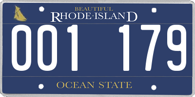 RI license plate 001179