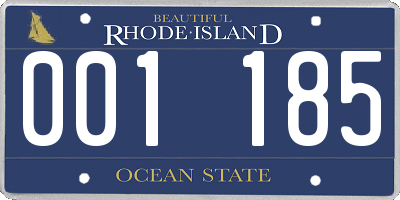 RI license plate 001185