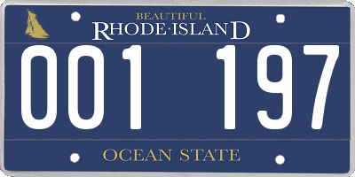 RI license plate 001197