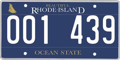 RI license plate 001439